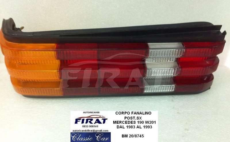 PLASTICA FANALINO MERCEDES 190 83 - 93 POST.SX